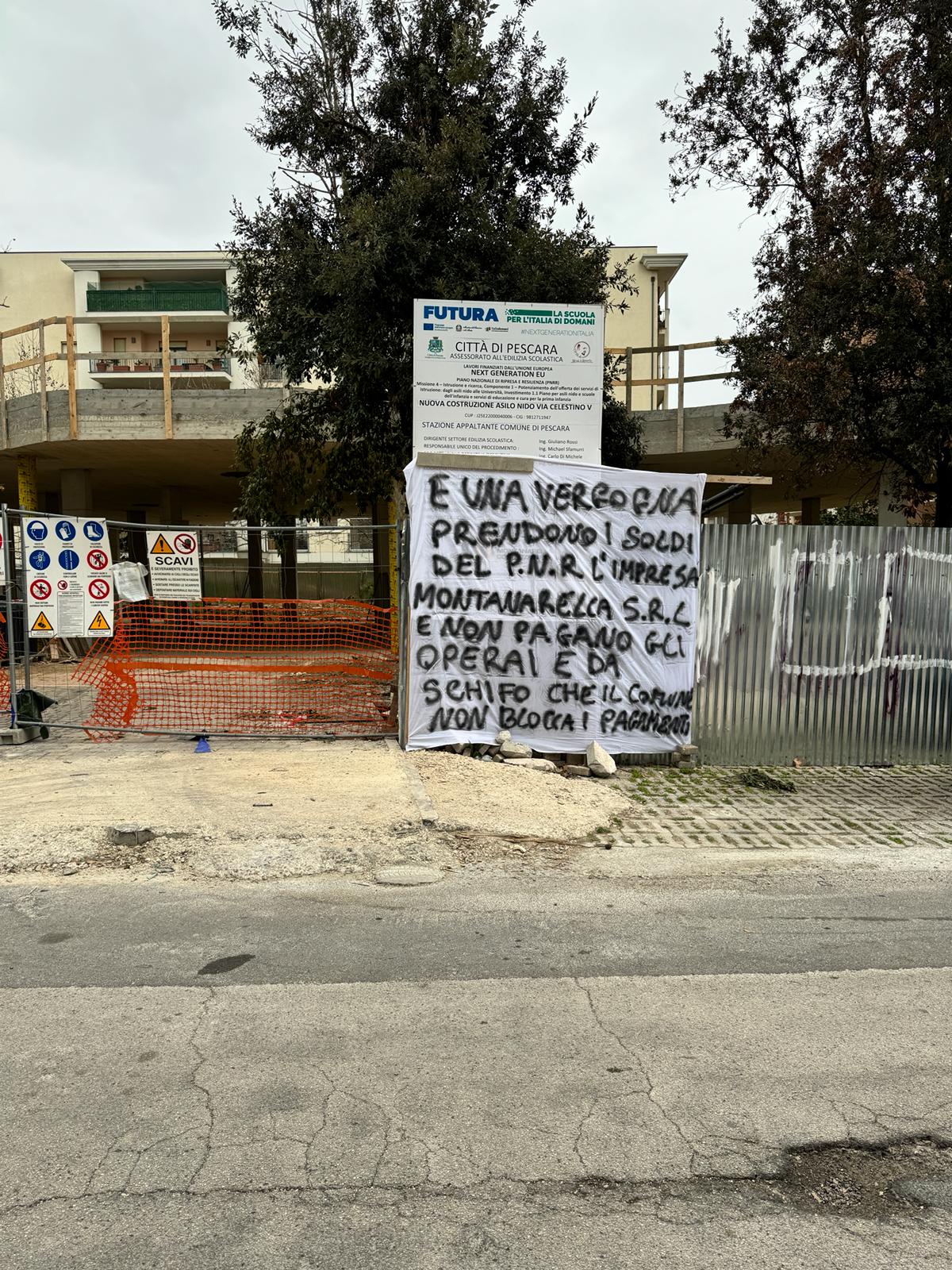 Cantiere bloccato in Via Fornace Bizzarri: il Comune sollecita la ditta a mantenere i suoi impegni