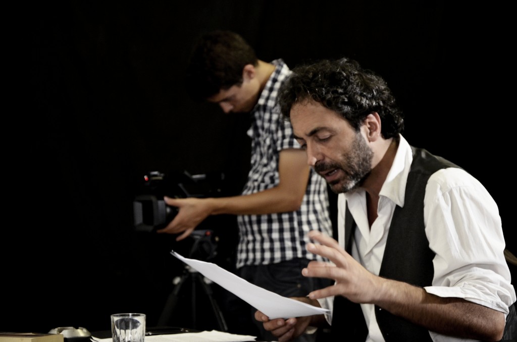 sul set de il sogno di Cabiria Milo Vallone